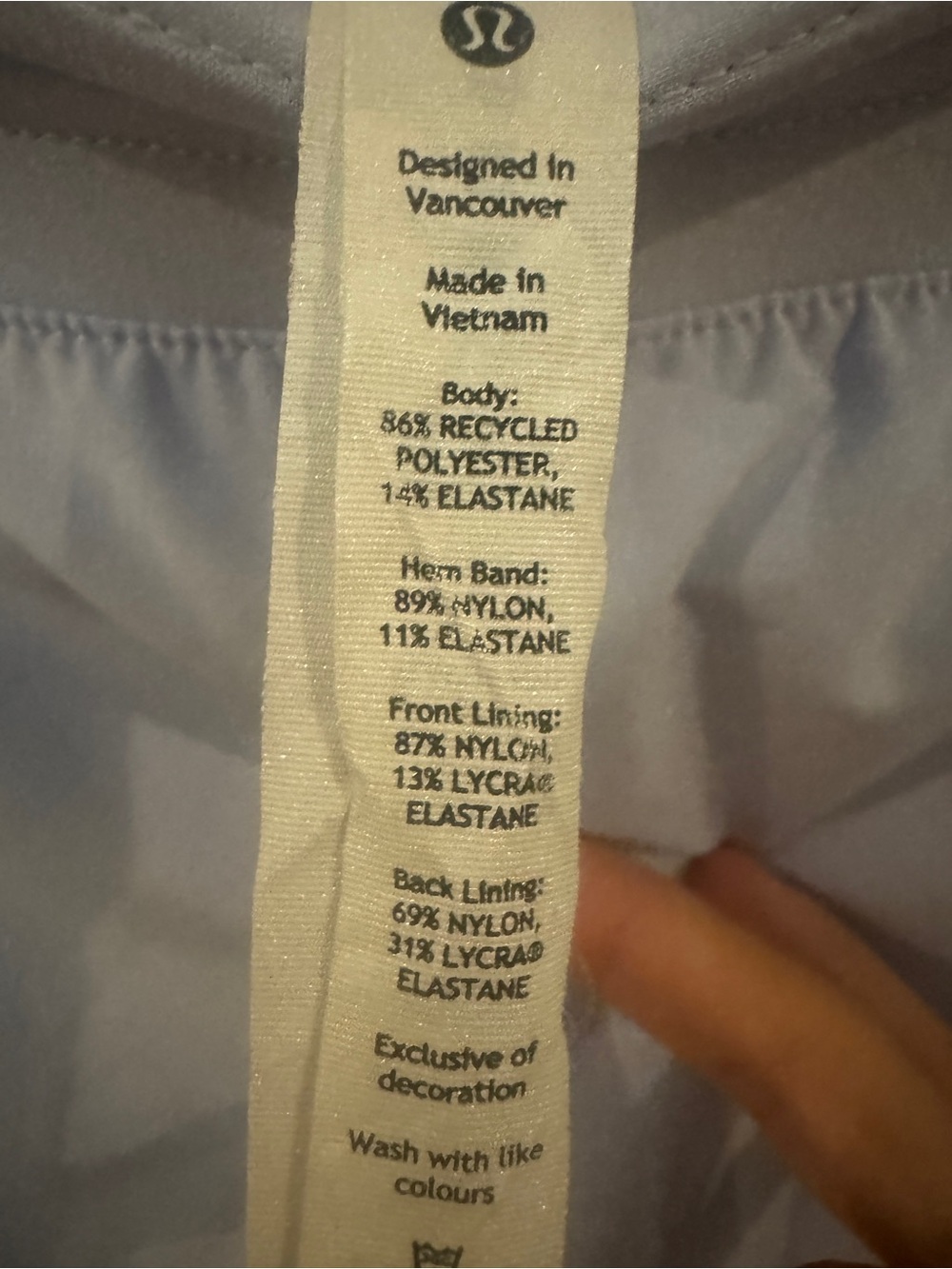 Lululemon Hotty Hot High Rise Skirt Pastel Blue - Picture 4 of 8